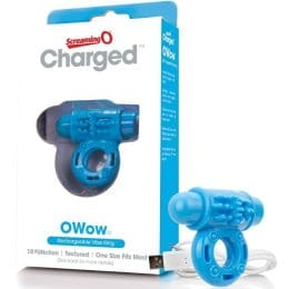 SCREAMING O - RING VIBRATOWOW RECHARGEABLE BLUE 2